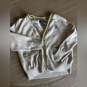 POLO Ralph Lauren Kids gray Cardigan Sweater 4T